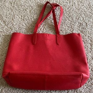 Like new Cole Haan tote in red